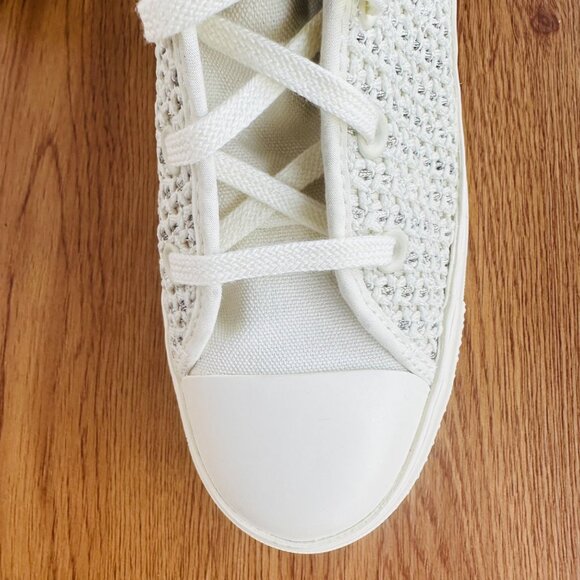 ⭐Converse Chuck 70 De Luxe Heel Platform Knit 9 Women Shoes Boots Egret A07535C⭐ - Picture 14 of 14